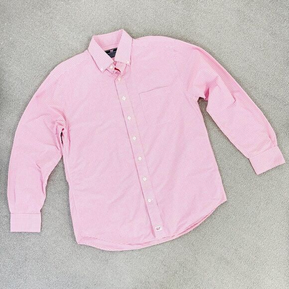 Vineyard Vines Performance Classic Fit Murray Shirt Gingham Check Pink White - Picture 6 of 11